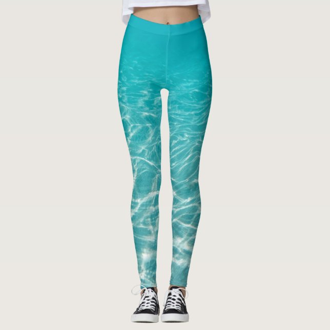 Maldive Beach Reflection Snygg vy. Leggings (Framsida)