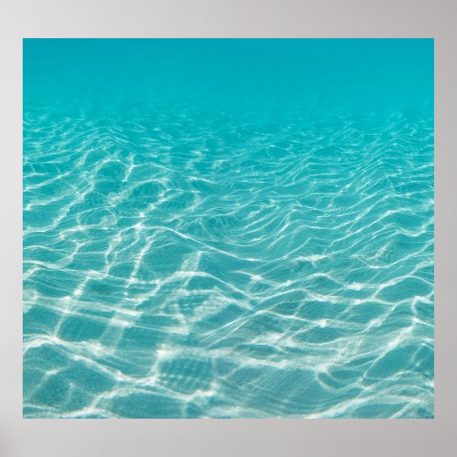 Maldive Beach Reflection Snygg vy. Poster (Framsidan)