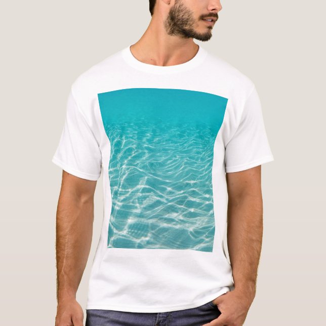 Maldive Beach Reflection Snygg vy. T Shirt (Framsida)