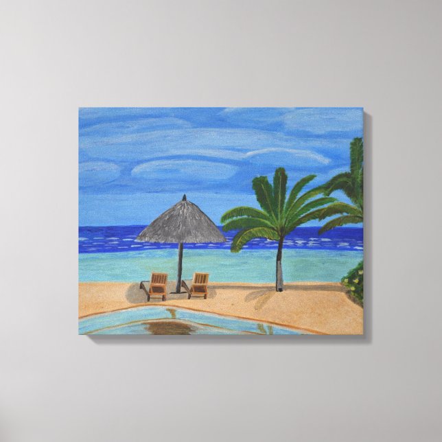 Maldiverna canvas konst  (Framsida)