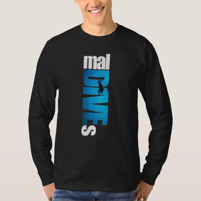 Maldiverna Diving Outfit Maldives Dives T Shirt (Framsida)