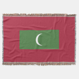 Maldiverna flagga filt