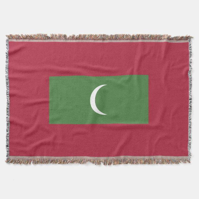 Maldiverna flagga filt (Framsidan)