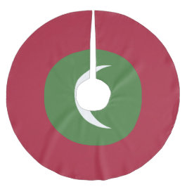 Maldiverna flagga julgransmatta borstad polyester