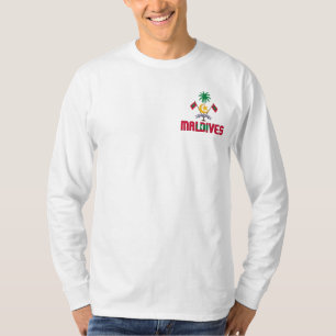 Maldiverna, Flagga och Jacka av Arm Patriotic T Shirt
