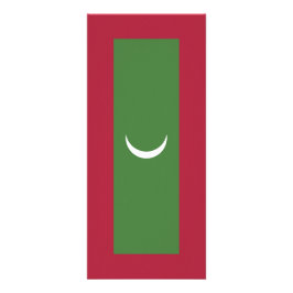 Maldiverna flagga reklamkort