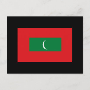 Maldiverna Flagga T-shirts och gåvor Vykort