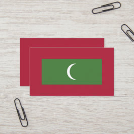 Maldiverna flagga visitkort