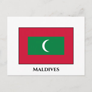 Maldiverna, Flagga Vykort