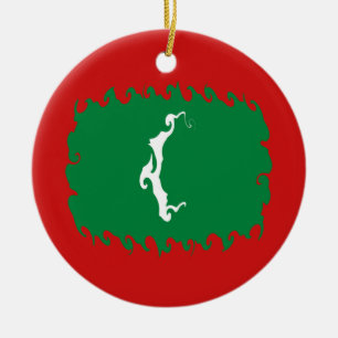 Maldiverna Gnarly flagga Julgransprydnad Keramik