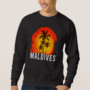 Maldiverna i Handflatan I Maldives Diver Vactarii  Lång Ärmad Tröja