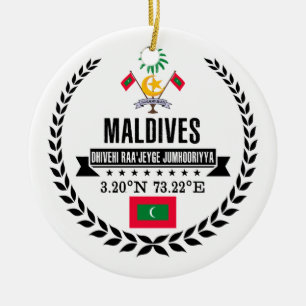 Maldiverna Julgransprydnad Keramik