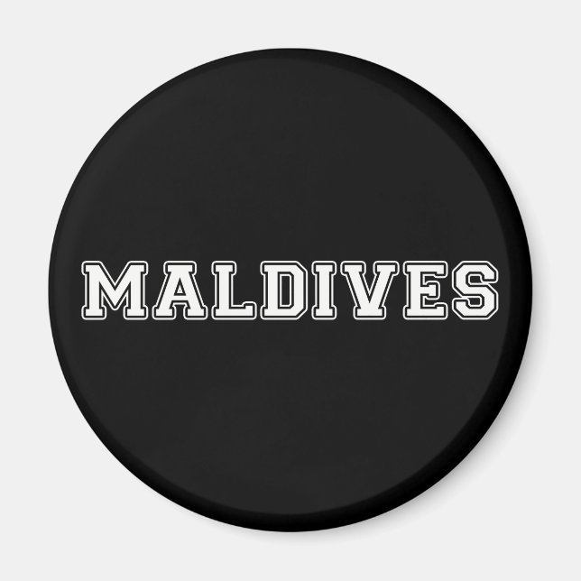 Maldiverna Magnet (Framsidan)