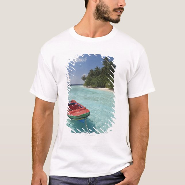 Maldiverna Male Atoll, Kuda Bandos ö Tee Shirt (Framsida)