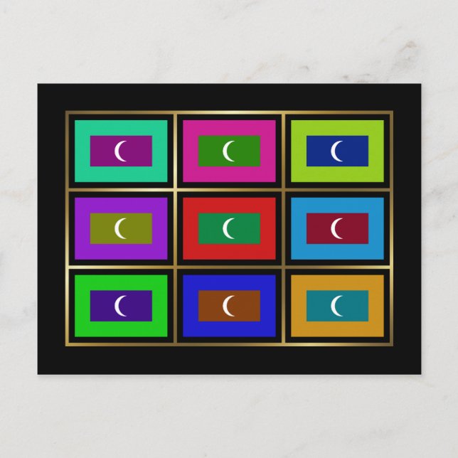 Maldiverna Multihue sjunker vykortet Vykort (Framsida)