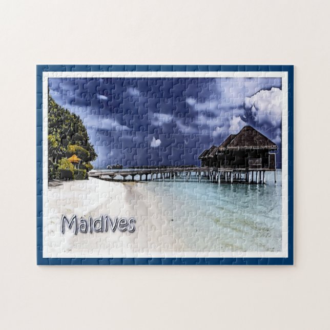 Maldiverna - Panorama - Pussel (Horisontell)