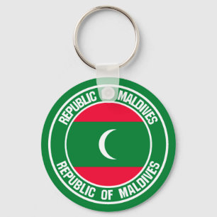 Maldiverna rundaEmblem Nyckelring