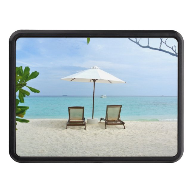 Maldiverna strand skydd för dragkrok (Framsidan)