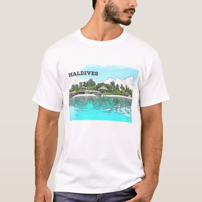 Maldiverna T Shirt (Framsida)
