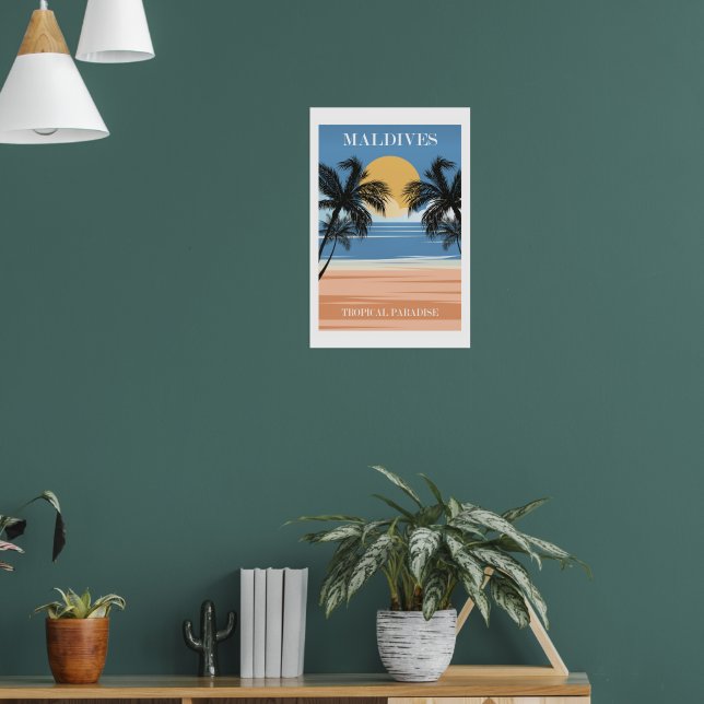 Maldiverna, Tropiskt Paradis Poster (Vardagsrum 1)