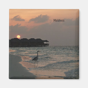 Maldiverna vid Sunset Magnet