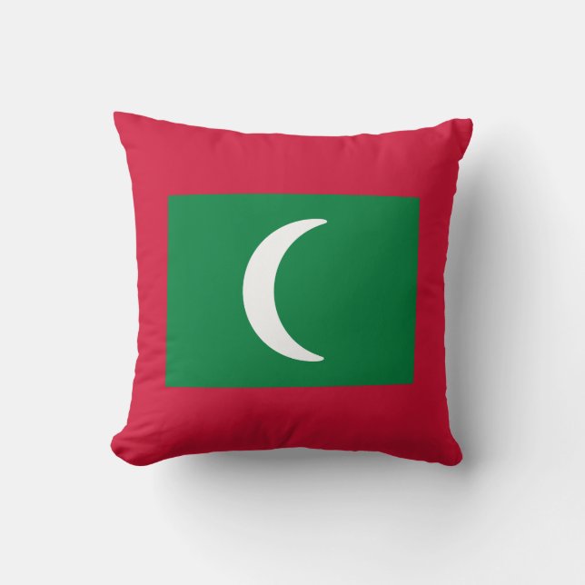 Maldivernas flagga kudde (Framsida)