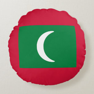 Maldivernas flagga rund kudde
