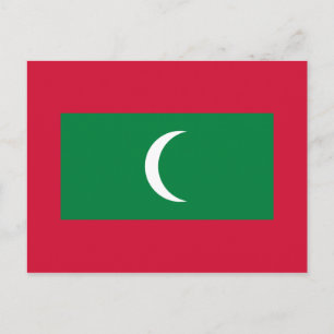 Maldivernas Flagga-vykort Vykort