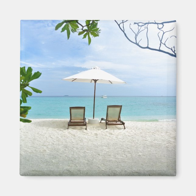 Maldives Beach Magnet (Framsidan)