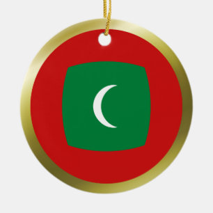 Maldives Flagga Ornament