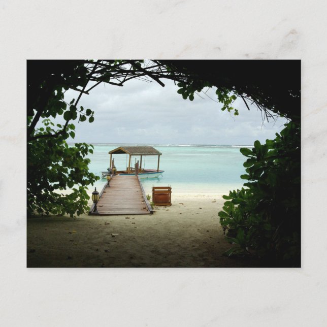 Maldives Island Boat Vykort (Framsida)