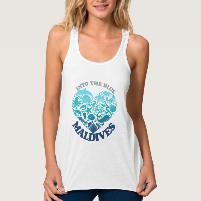 MALDIVES LINNE MED RACERBACK  (Framsida)