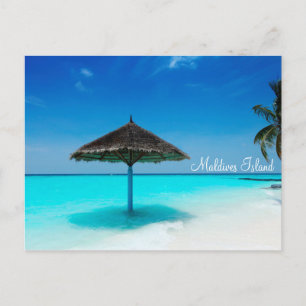 Maldives ö romantic helgdag helg vykort