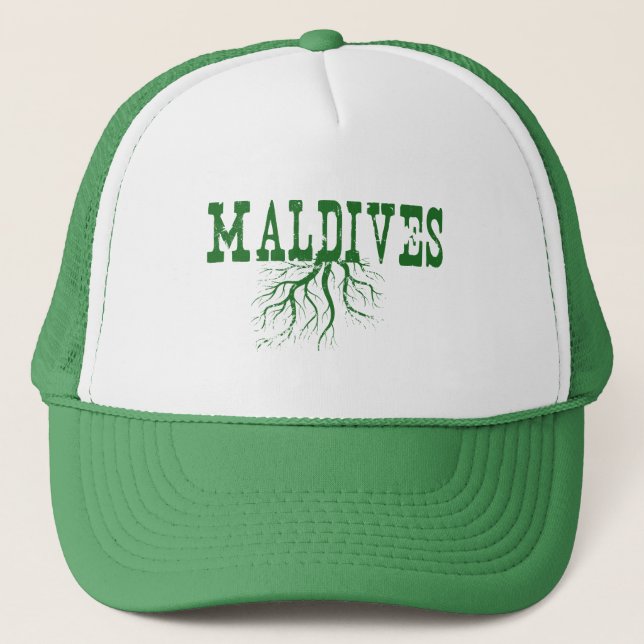 Maldives Roted Träd Roots Maldivian Ord Art Keps (Framsida)