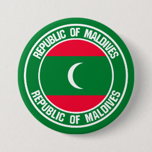 Maldives Round Emblem Knapp