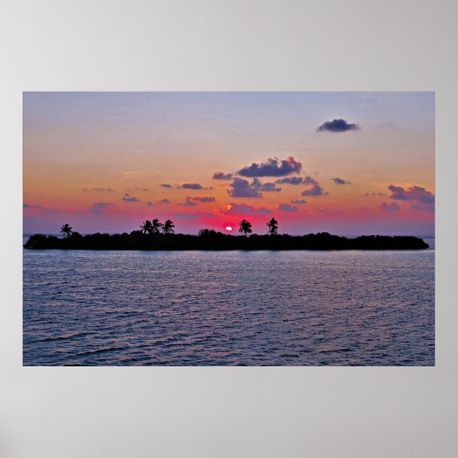 Maldives Sunrise Poster (Framsidan)