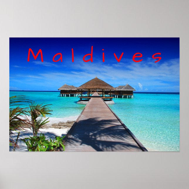 Maldives Tropical Island Resort Poster (Framsidan)