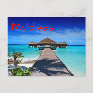 Maldives Tropical Island Resort Vykort