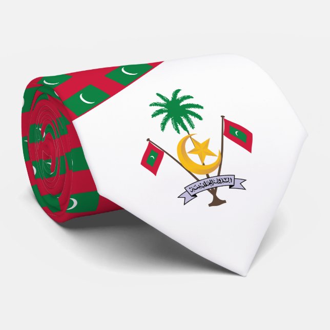 Maldivian Flagga & Emblem, Maldivernas Flagga Slips (Rullad)