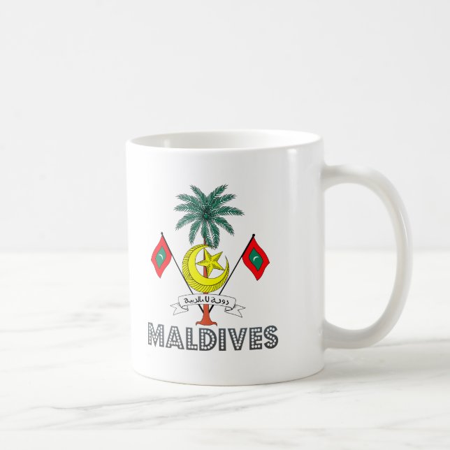 Maldivisk Emblem Kaffemugg (Höger)