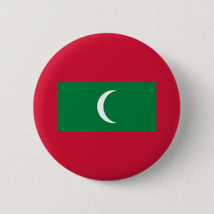 Maldiviska flaggan knapp
