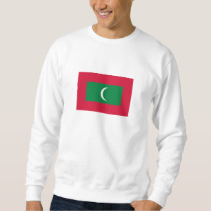 Maldiviska flaggan lång ärmad tröja