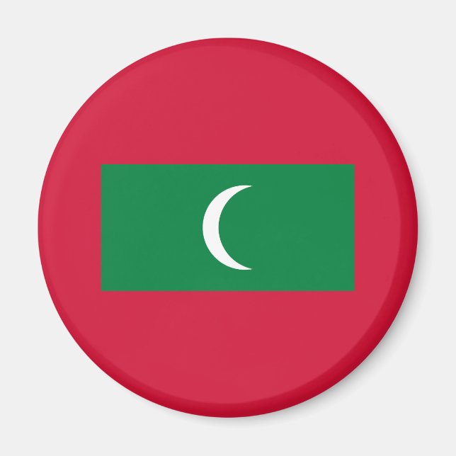 Maldiviska flaggan magnet (Framsidan)