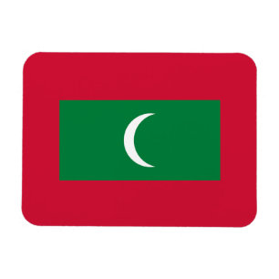 Maldiviska flaggan magnet