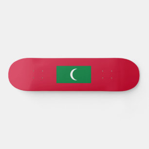 Maldiviska flaggan mini skateboard bräda 18,5 cm