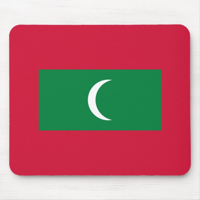 Maldiviska flaggan musmatta (Framsidan)