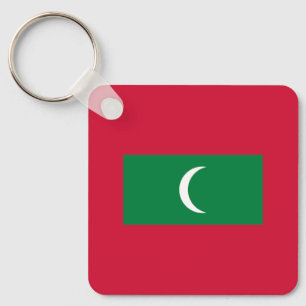 Maldiviska flaggan nyckelring