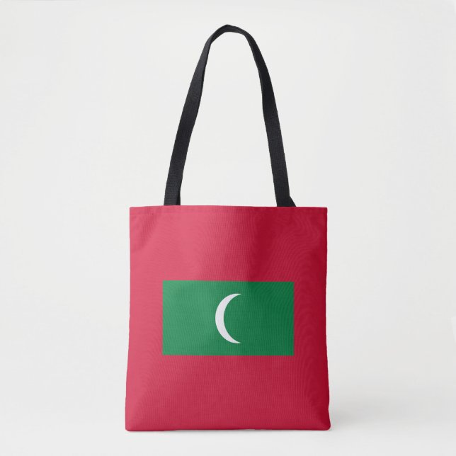 Maldiviska flaggan tygkasse (Framsida)