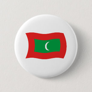 Maldiviska flaggknappen knapp