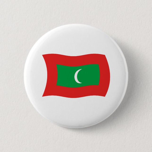 Maldiviska flaggknappen knapp (Framsida)